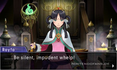 Prinzessin Rayfa blickt euch finster an