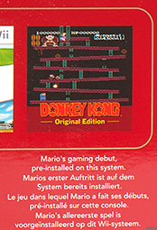 Auszug der Wii-Verpackung zum 25. Jubiläum von Super Mario