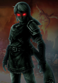 Schatten Link mit Schal